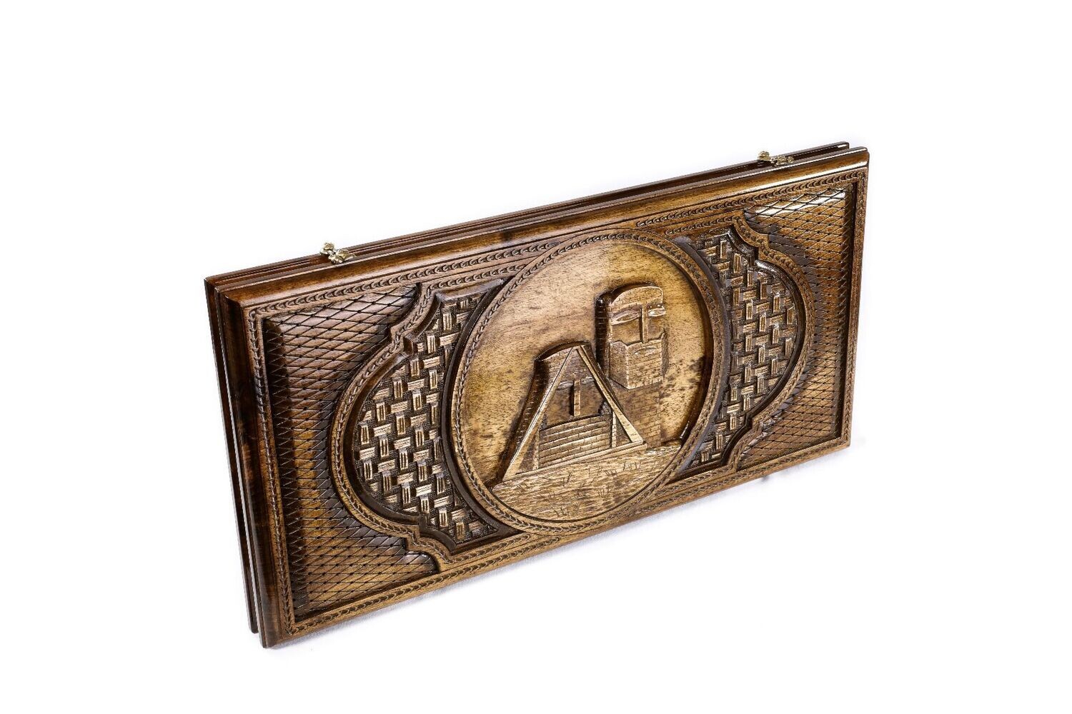 Backgammon Artsakh with complex elements classic 24&quot; x 12&quot; x 2&quot;