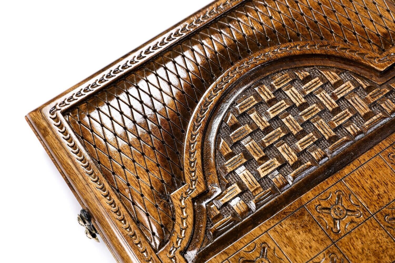 Backgammon Artsakh with complex elements classic 24&quot; x 12&quot; x 2&quot;