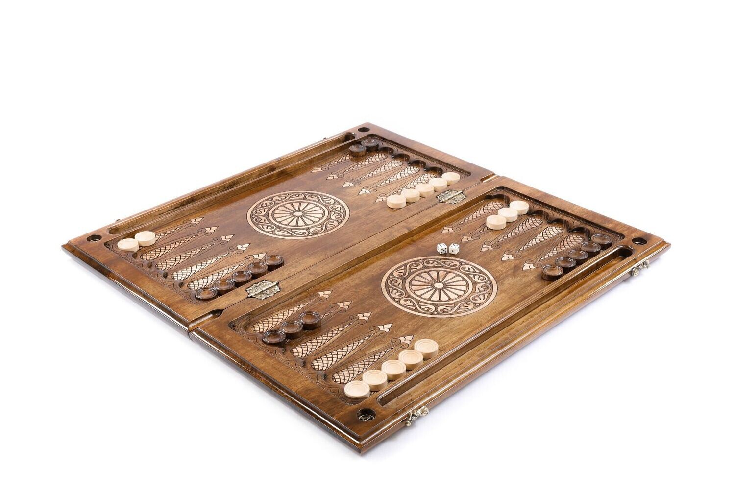 Backgammon Artsakh with complex elements classic 24&quot; x 12&quot; x 2&quot;
