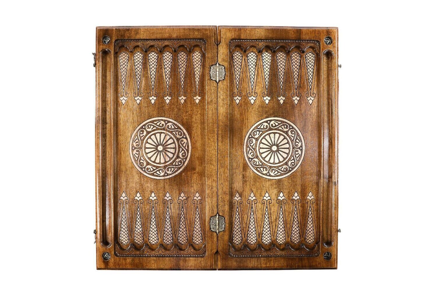 Backgammon Artsakh with complex elements classic 24&quot; x 12&quot; x 2&quot;