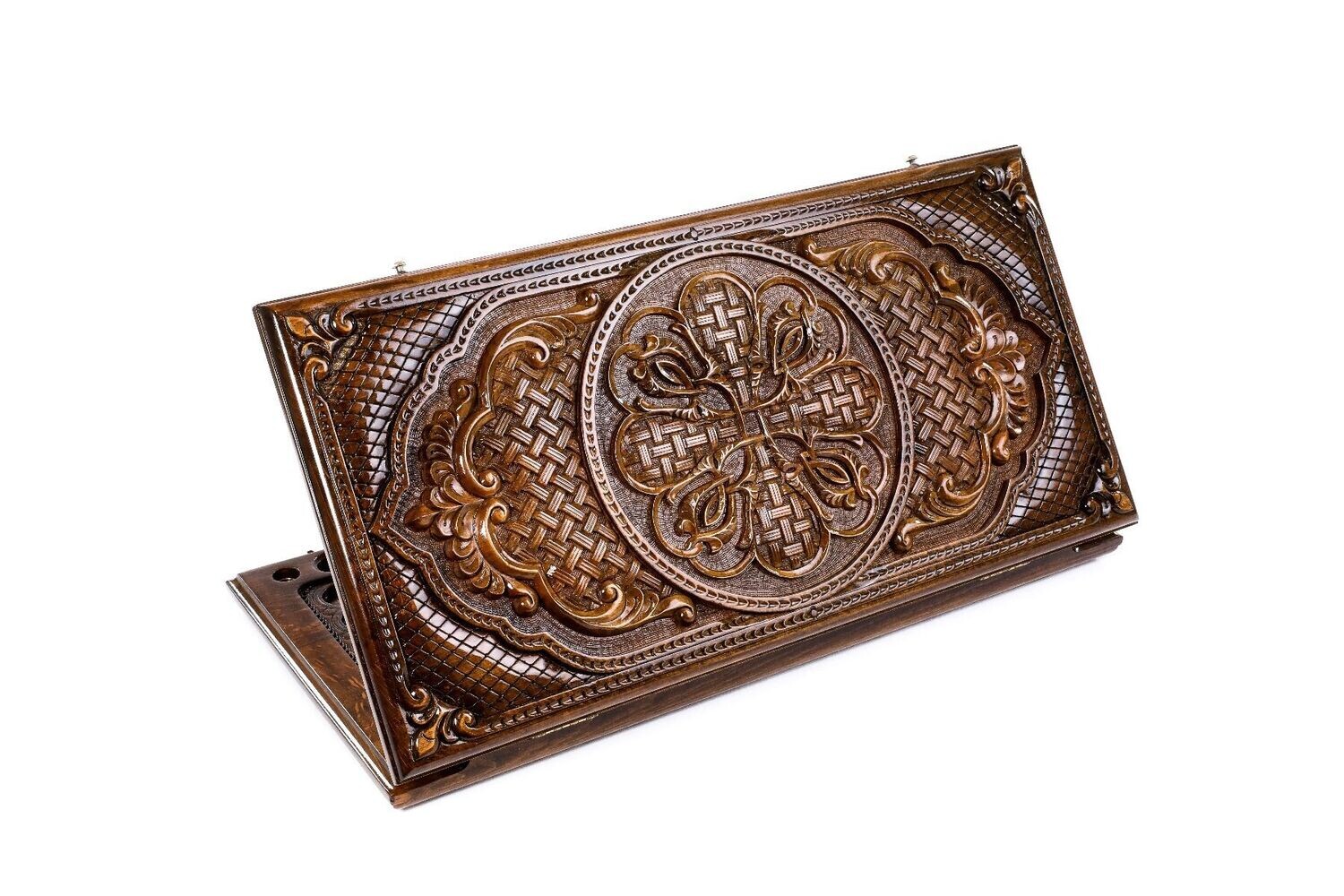 Ornamental bas-relief backgammon classic 24&quot;X12&quot;X 2&quot;