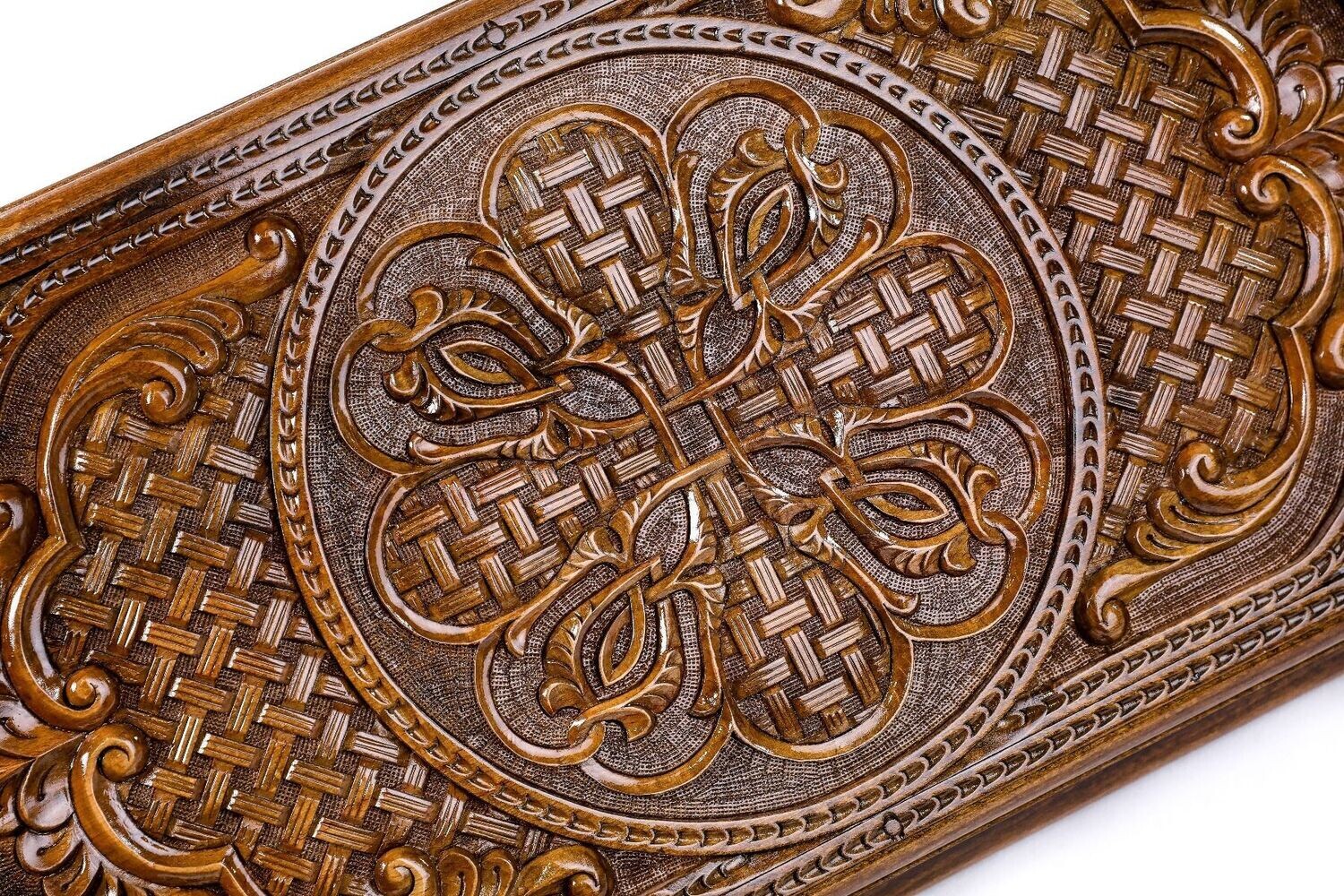 Ornamental bas-relief backgammon classic 24&quot;X12&quot;X 2&quot;