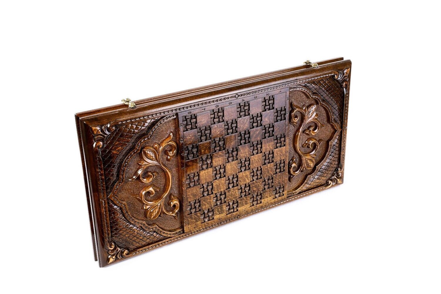 Ornamental bas-relief backgammon classic 24&quot;X12&quot;X 2&quot;