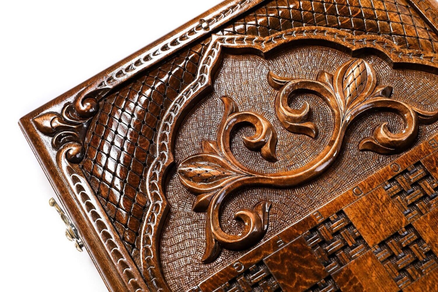 Ornamental bas-relief backgammon classic 24&quot;X12&quot;X 2&quot;