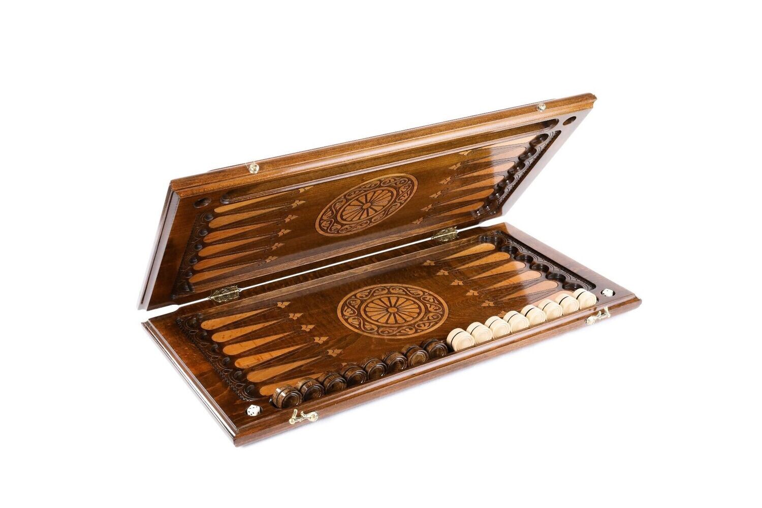 Ornamental bas-relief backgammon classic 24&quot;X12&quot;X 2&quot;