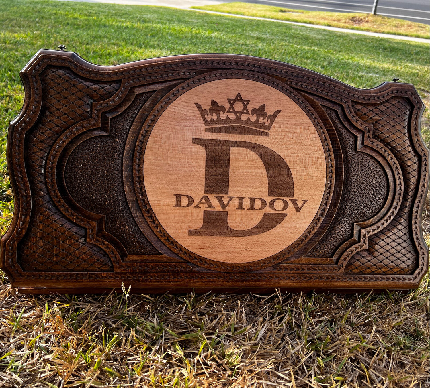 Custom Order Backgammon Set With backgammon pieces 