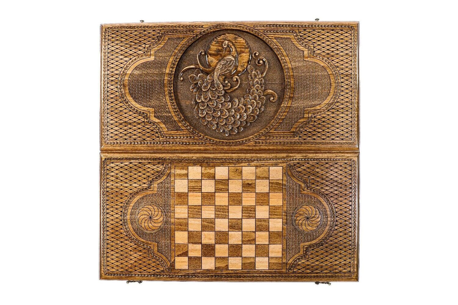 Backgammon Peacock classic 24&quot; x 12 &quot;