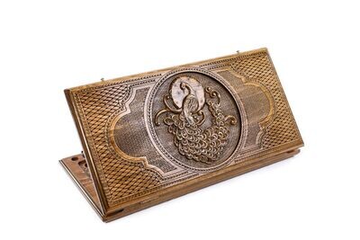 Backgammon Peacock classic 24&quot; x 12 &quot;
