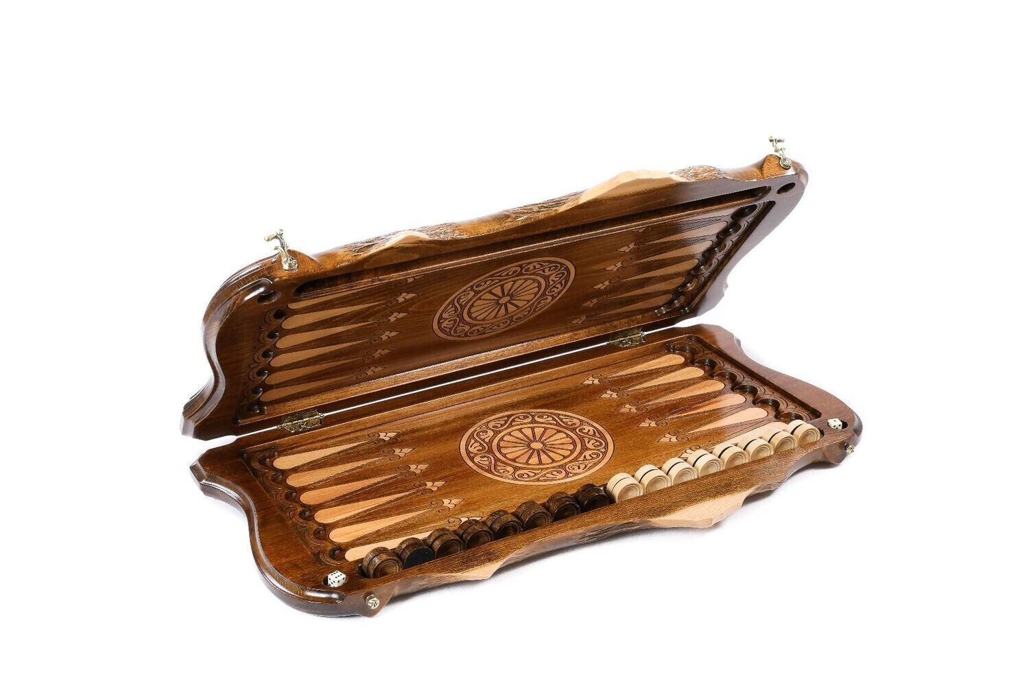Coat of Arms of Armenia backgammon with copyrighted Mount Ararat outline 24 &quot; 12&quot;