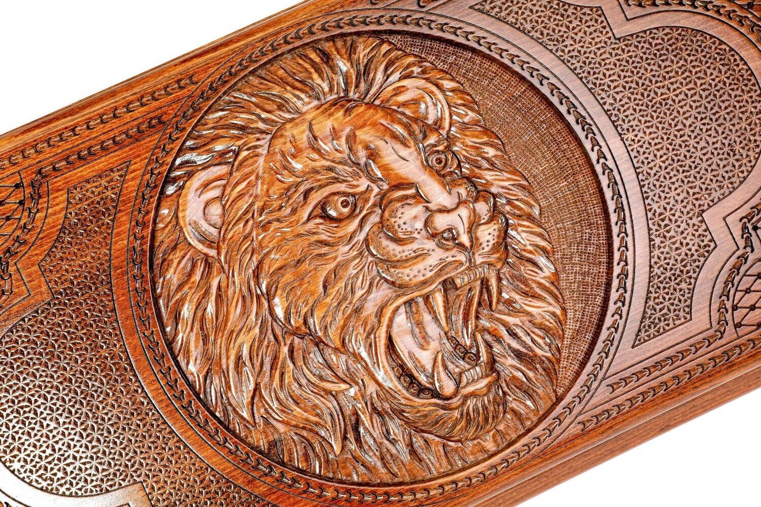 Backgammon Set Lion 24&quot; x 12&quot;