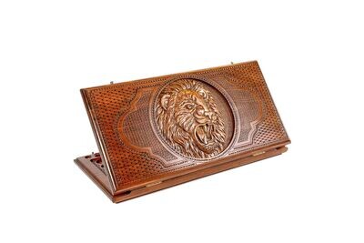 Backgammon Set Lion 24" x 12"