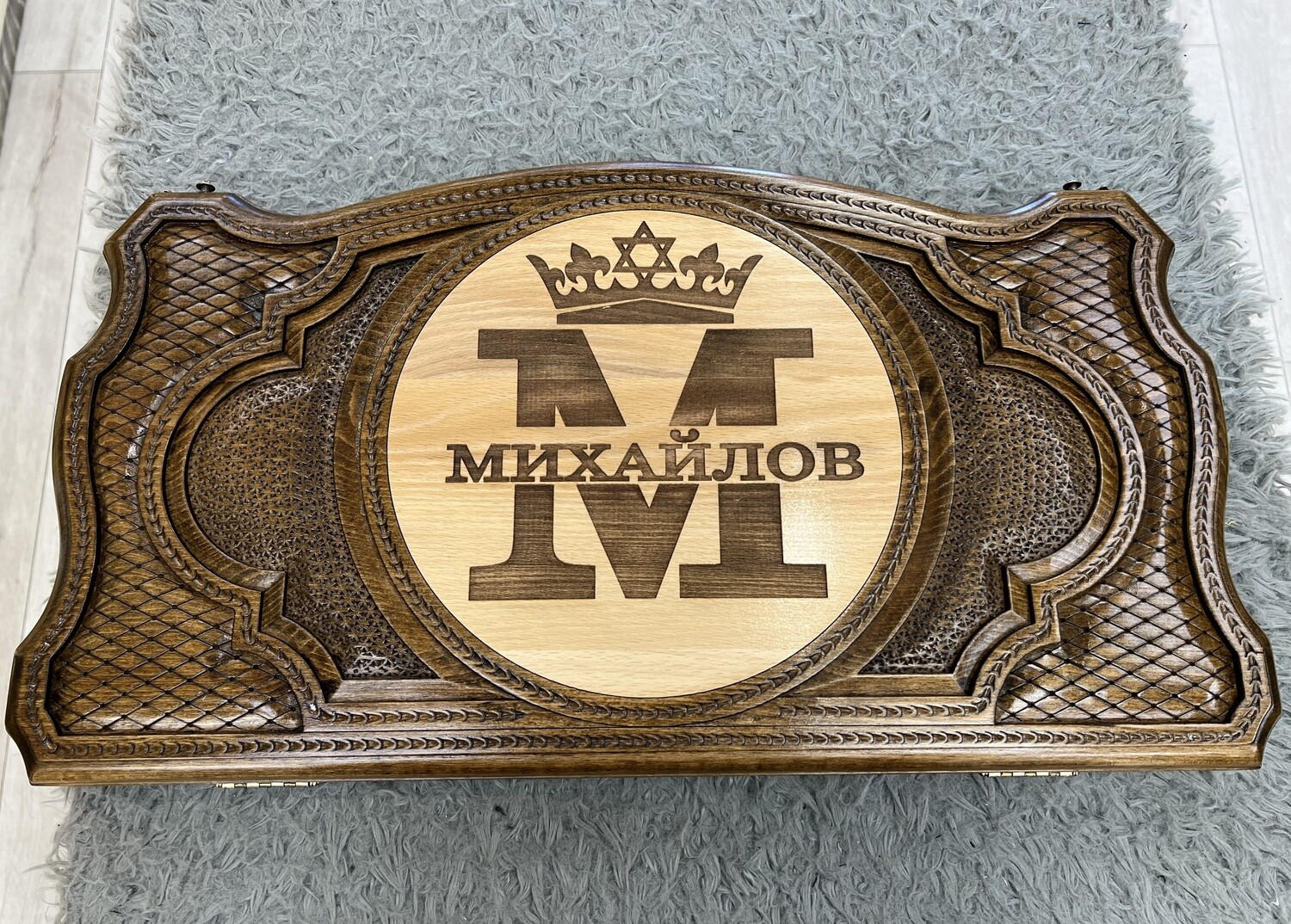 Custom Order Backgammon Set With backgammon pieces 