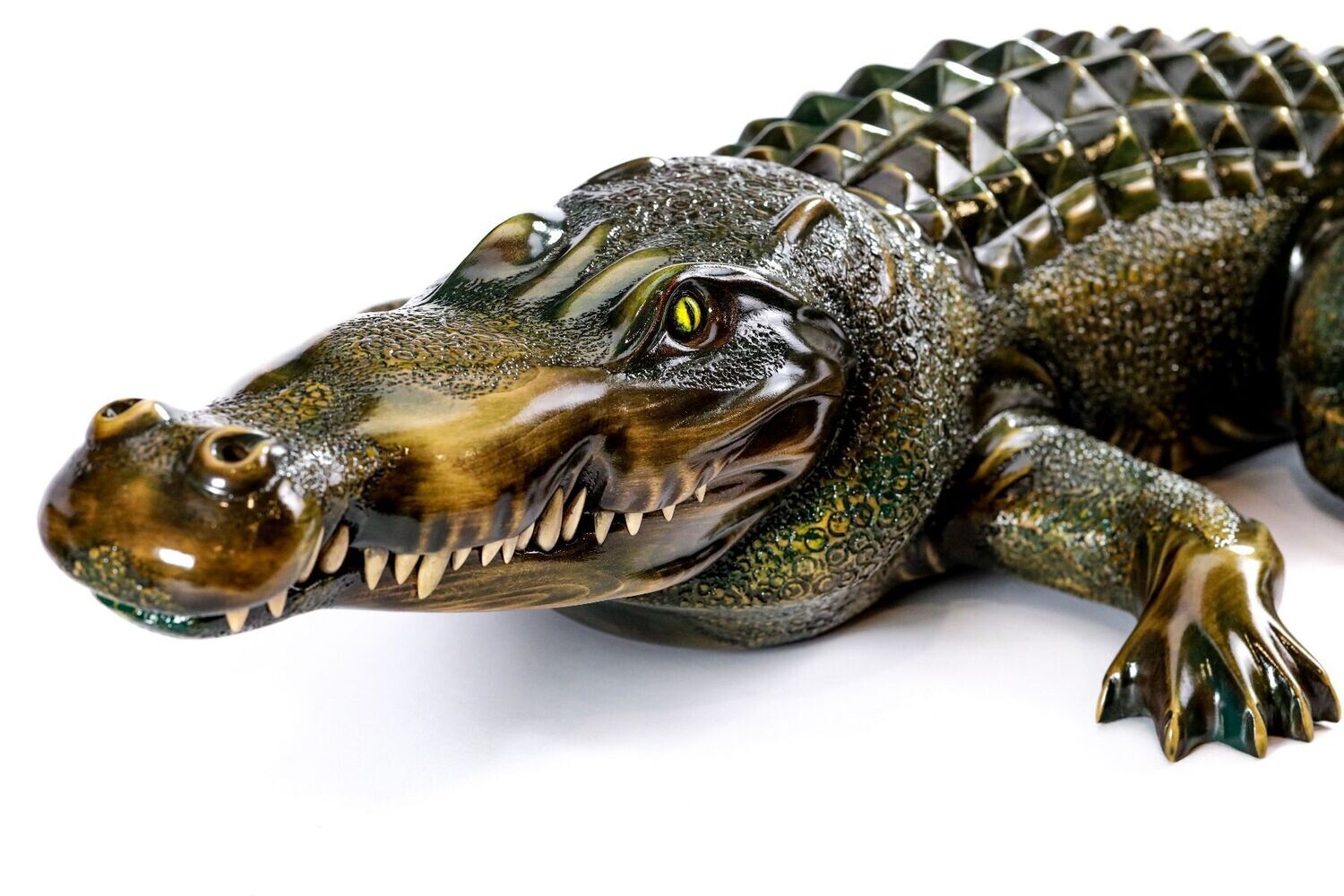 Crocodile sculpture 44&quot;x24&quot;x8 inches