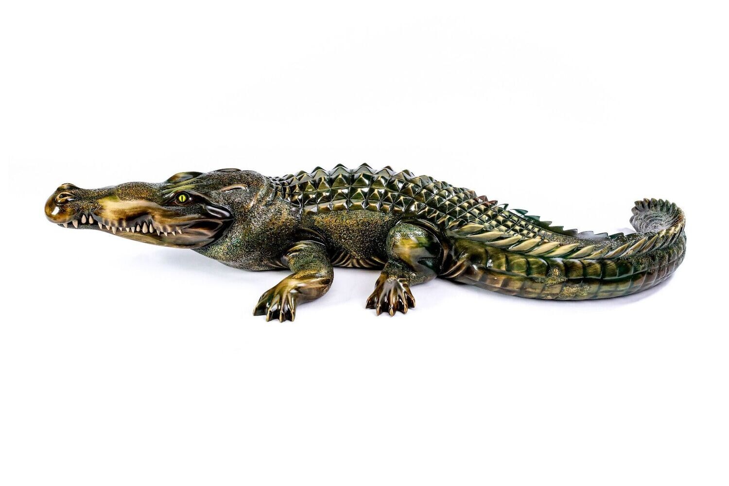 Crocodile sculpture 44&quot;x24&quot;x8 inches