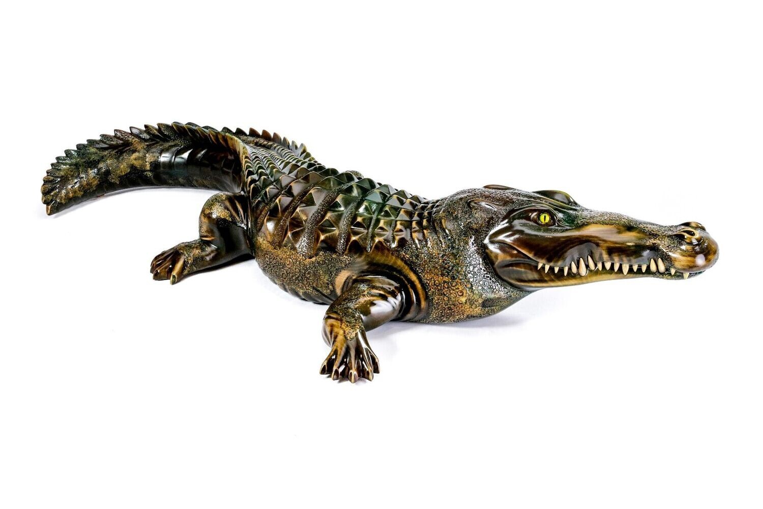 Crocodile sculpture 44&quot;x24&quot;x8 inches