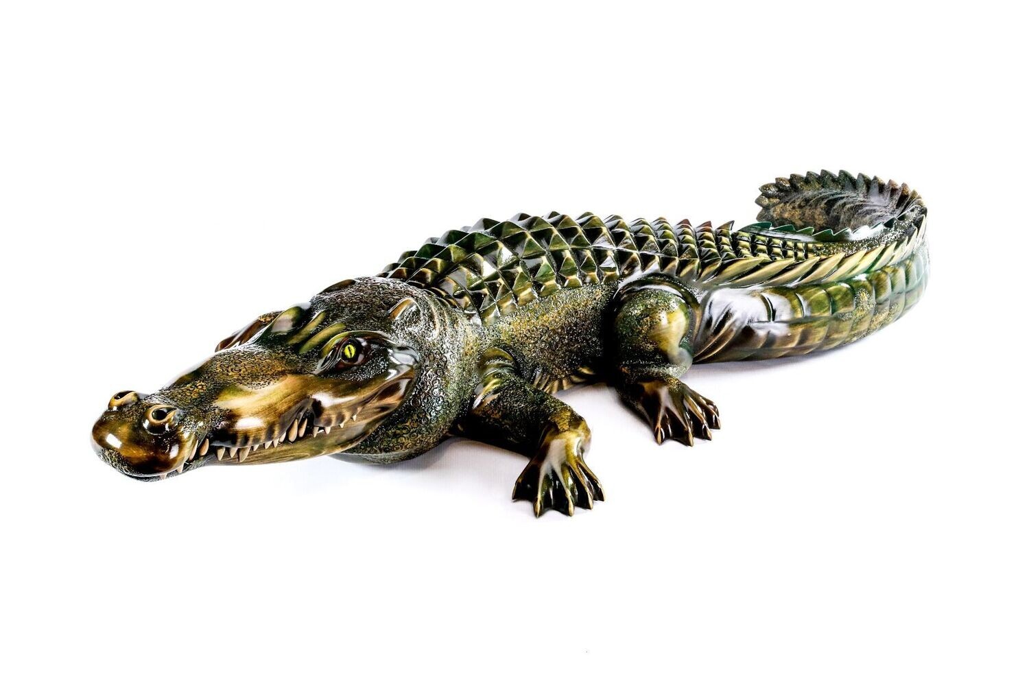 Crocodile sculpture 44&quot;x24&quot;x8 inches