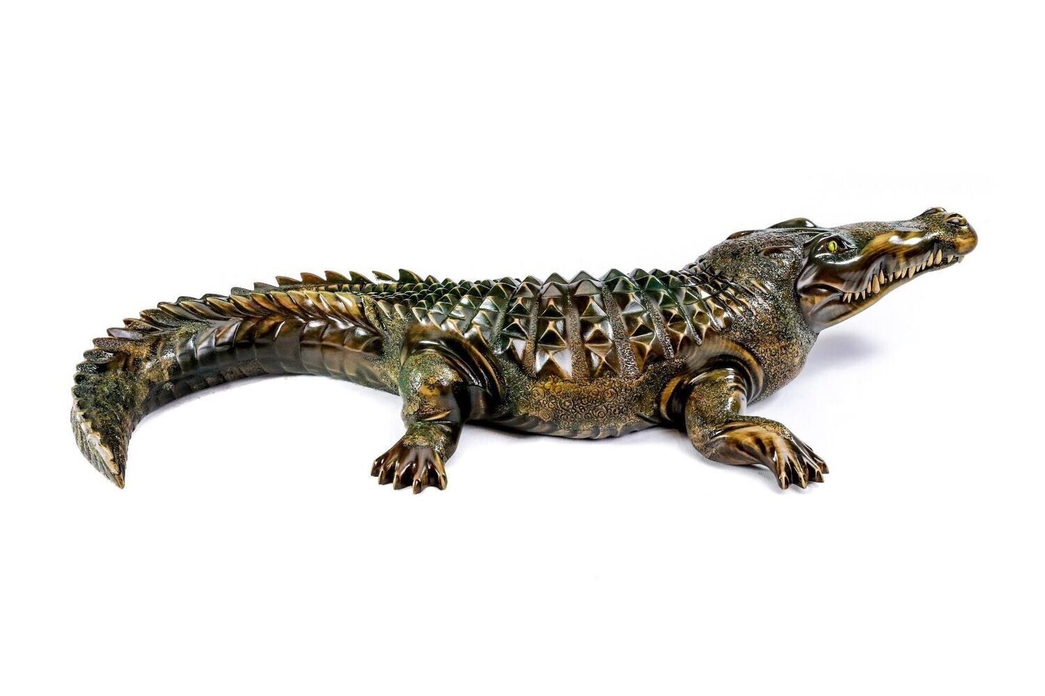 Crocodile sculpture 44&quot;x24&quot;x8 inches