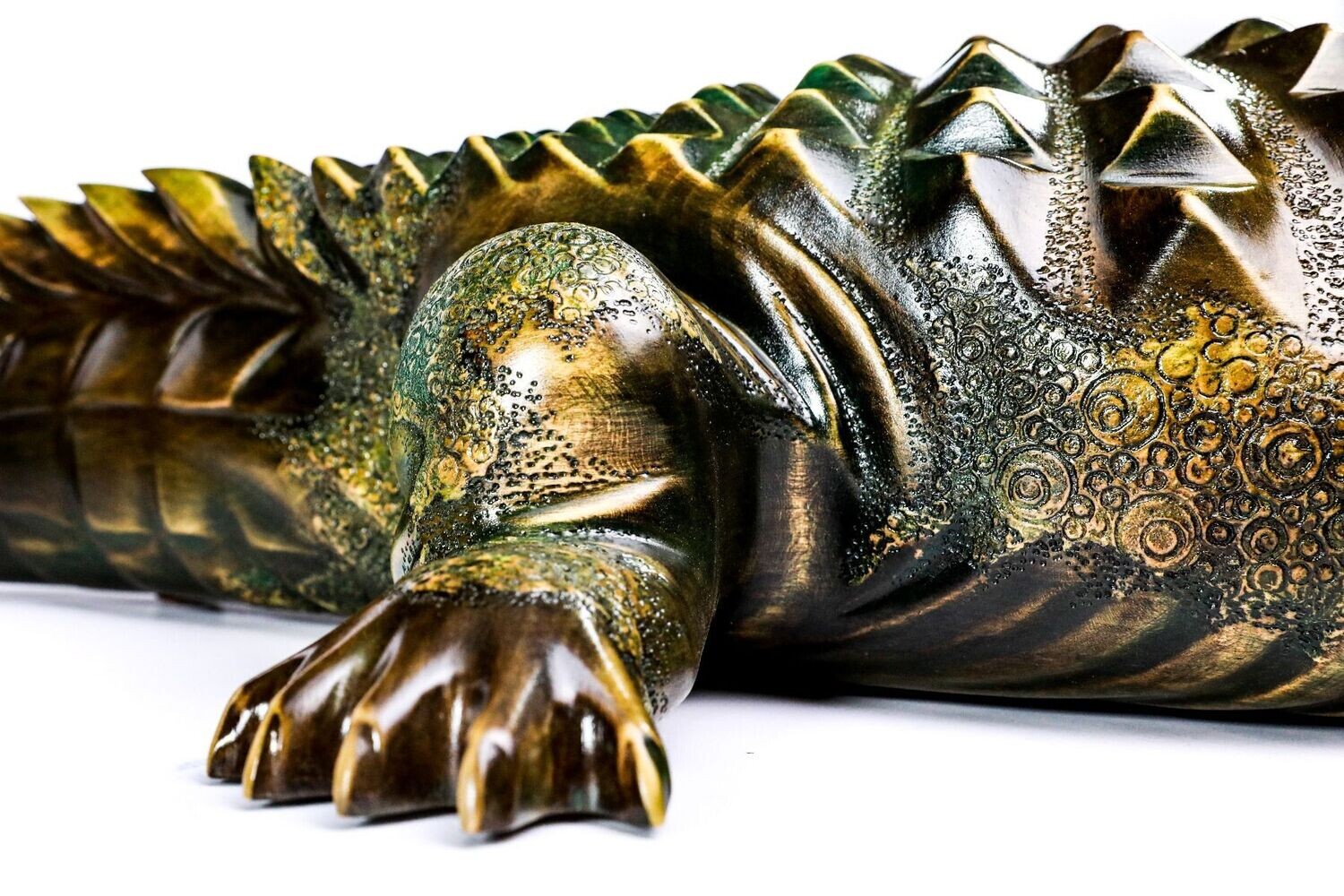 Crocodile sculpture 44&quot;x24&quot;x8 inches
