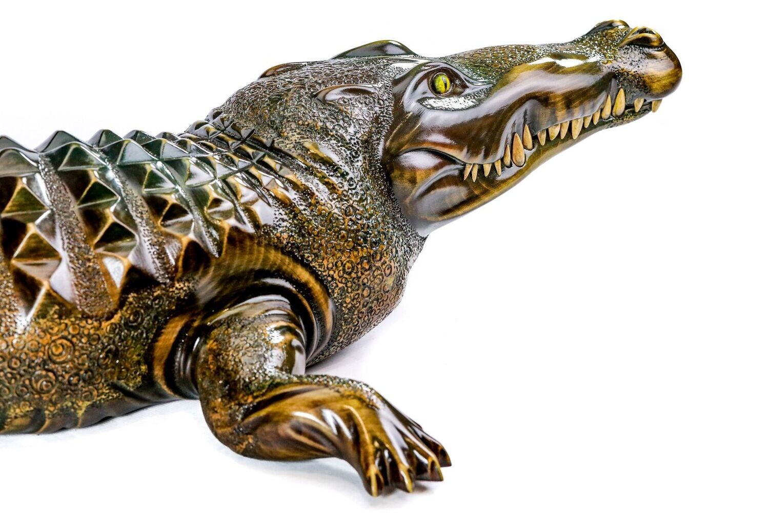 Crocodile sculpture 44&quot;x24&quot;x8 inches