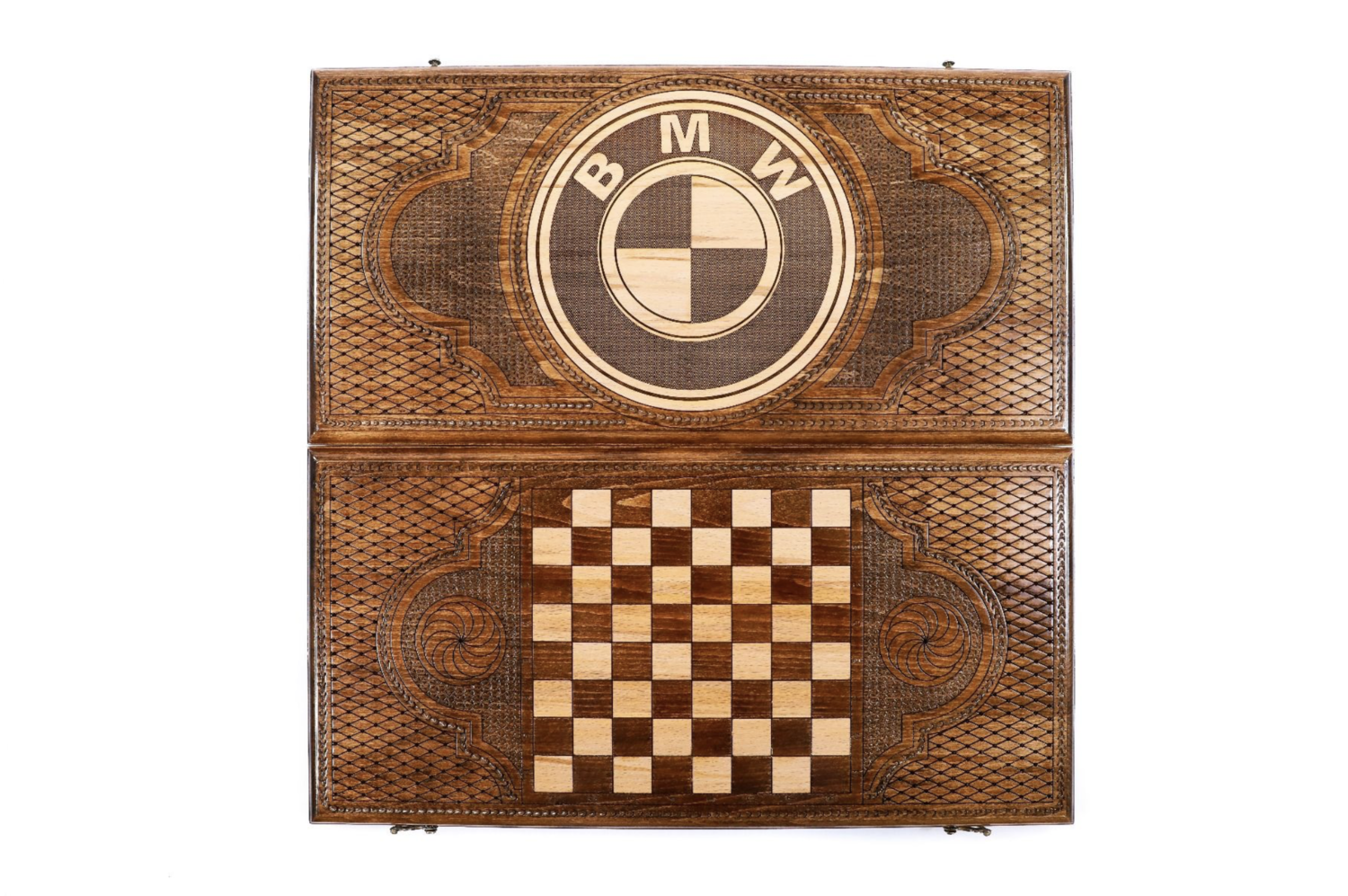 BMW backgammon UPGRADED Version 24" x12" x 2"
