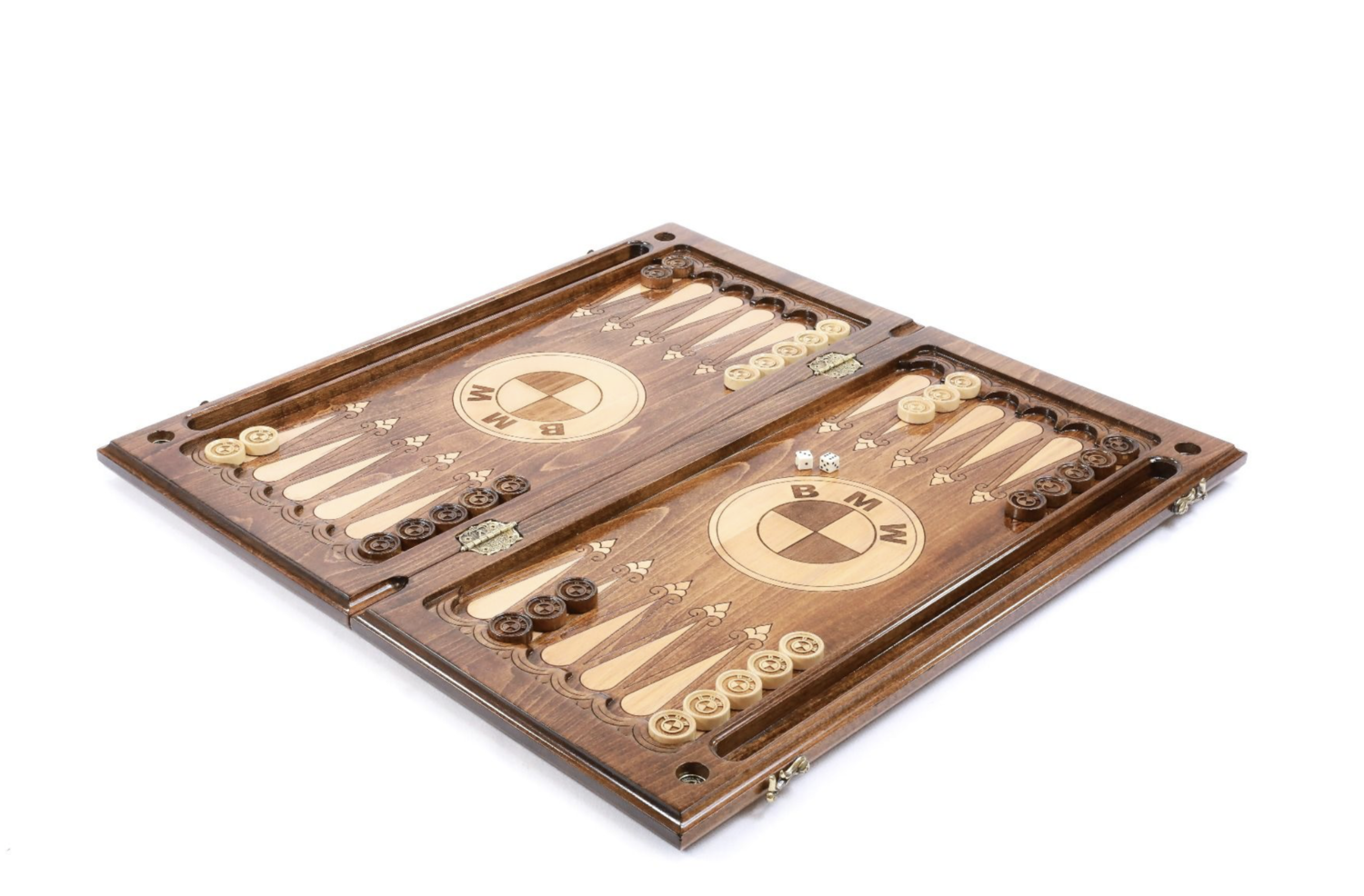 BMW backgammon UPGRADED Version 24" x12" x 2"