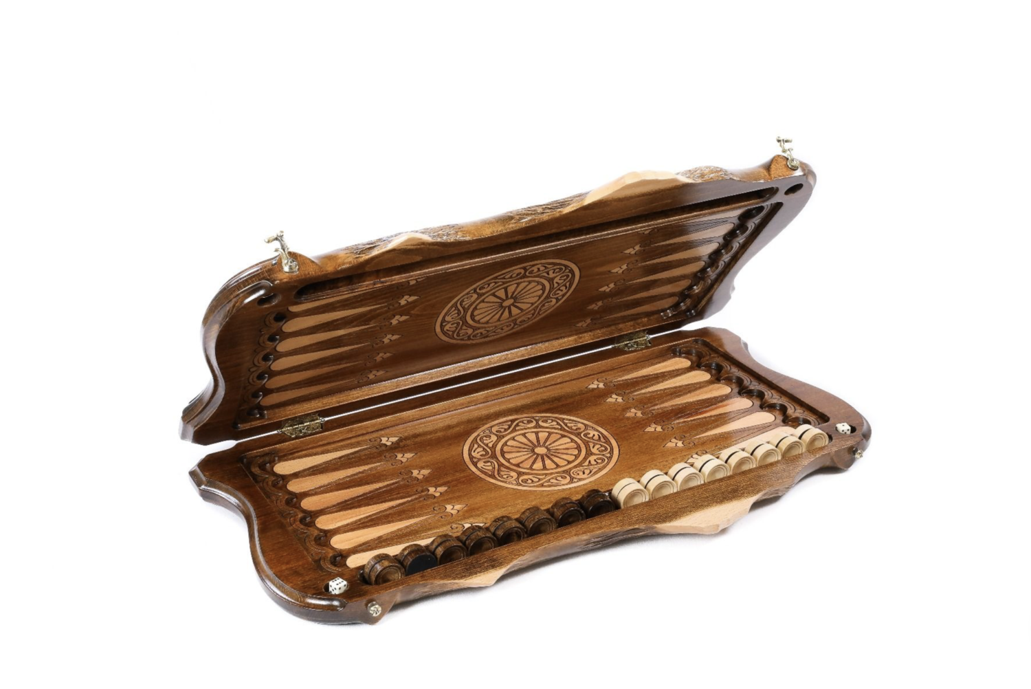 Eternity backgammon with copyrighted Mount Ararat outline 24 " 12"