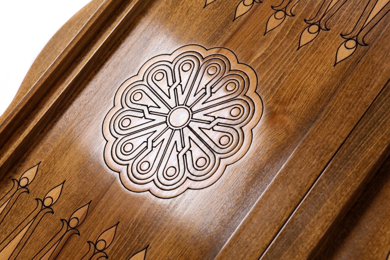 Eternity backgammon with copyrighted contour outline 24" x 12"