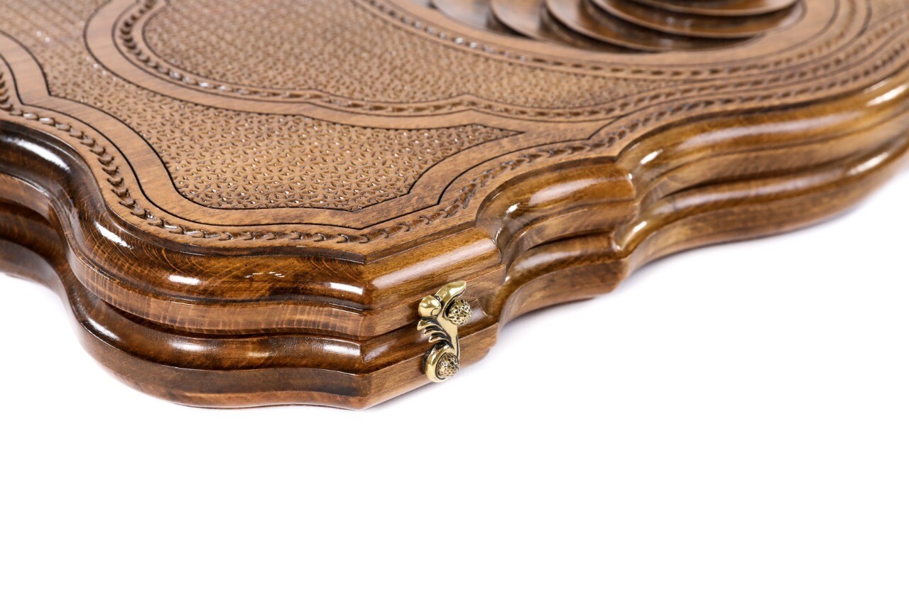 Eternity backgammon with copyrighted contour outline 24" x 12"