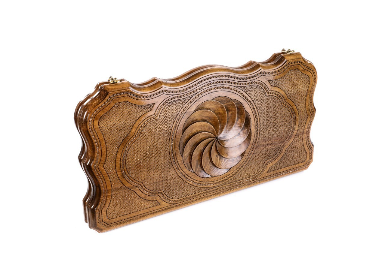 Eternity backgammon with copyrighted contour outline 24" x 12"