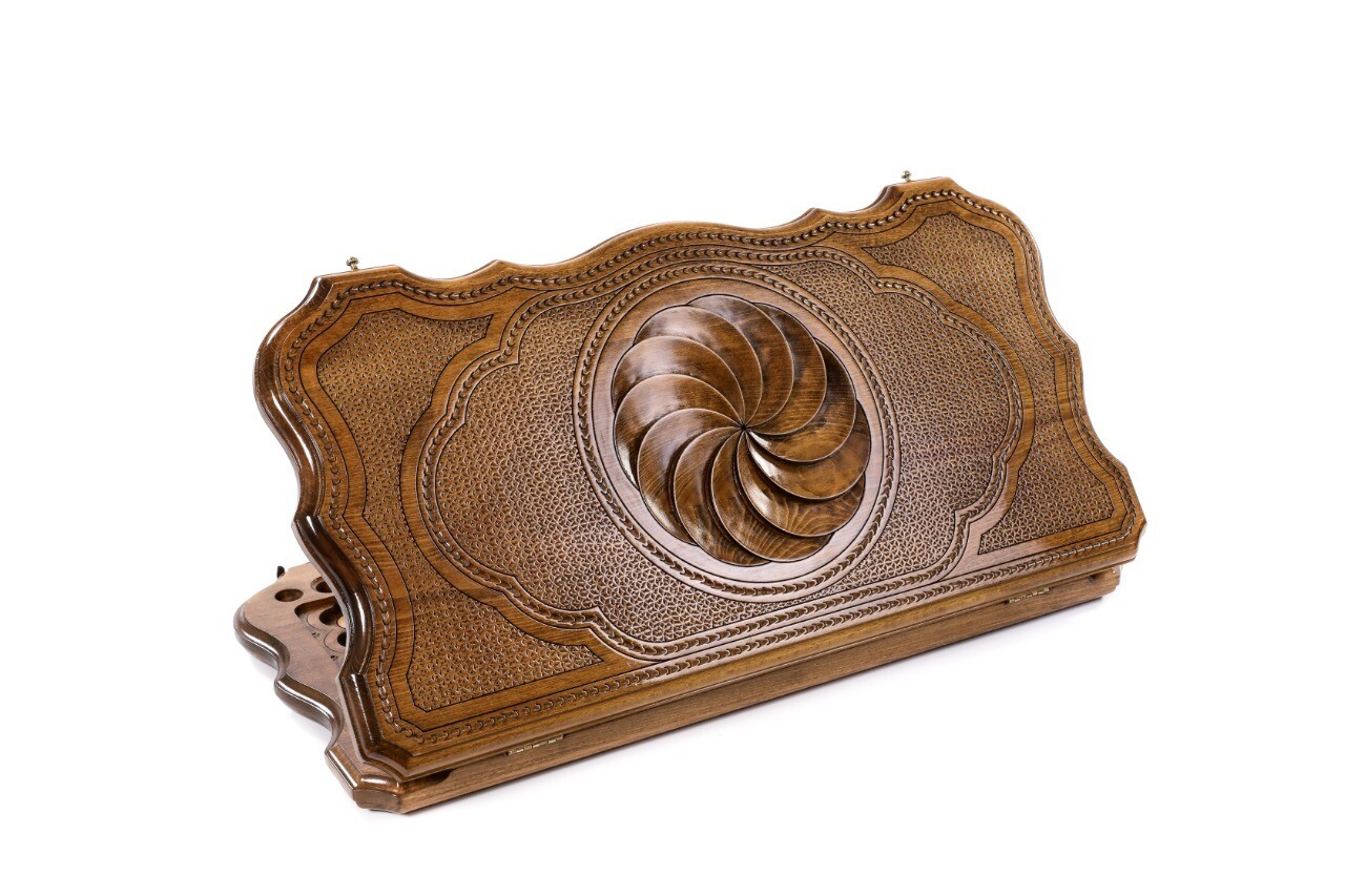 Eternity backgammon with copyrighted contour outline 24" x 12"