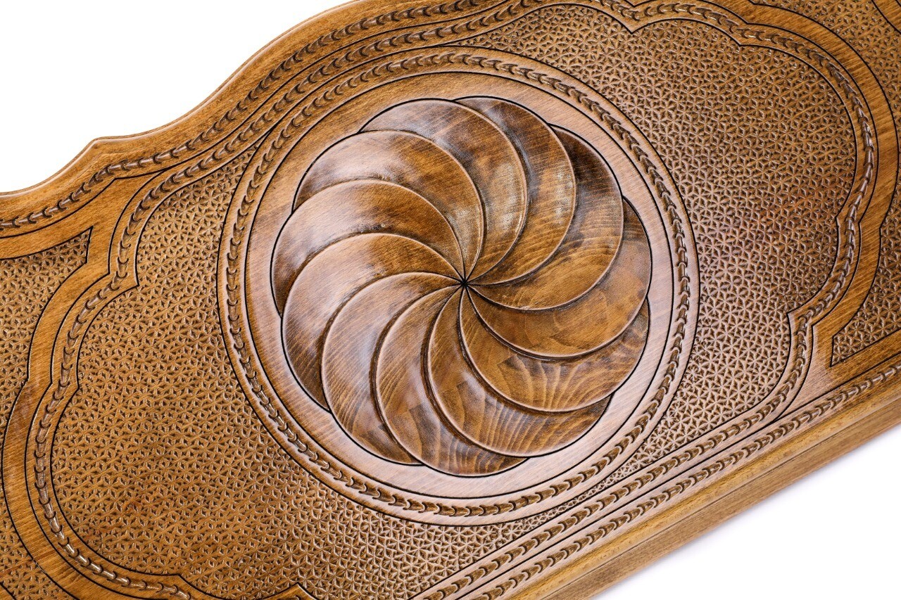 Eternity backgammon with copyrighted contour outline 24" x 12"