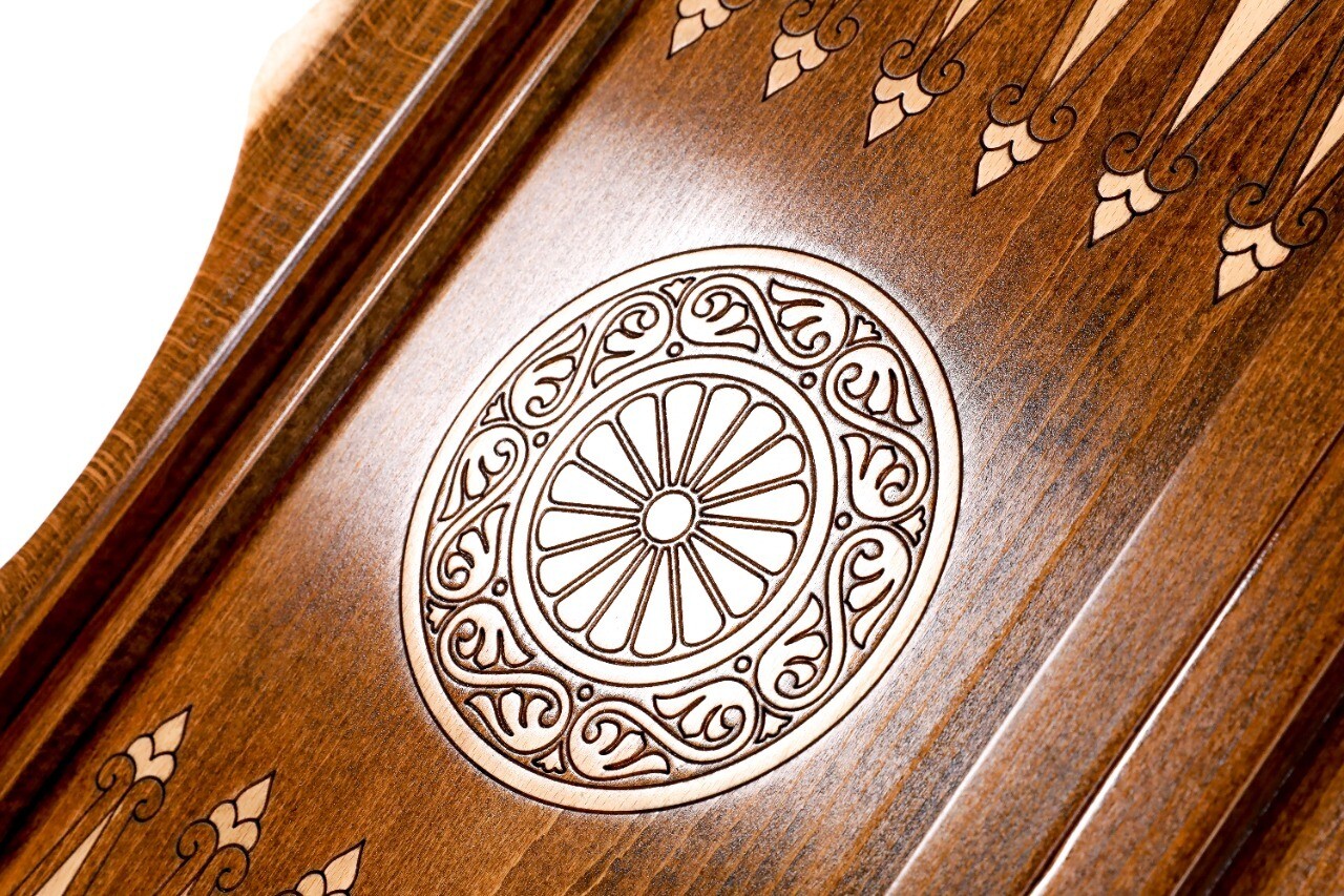 Backgammon Deer with copyrighted Mount Ararat outline 24 " 12"