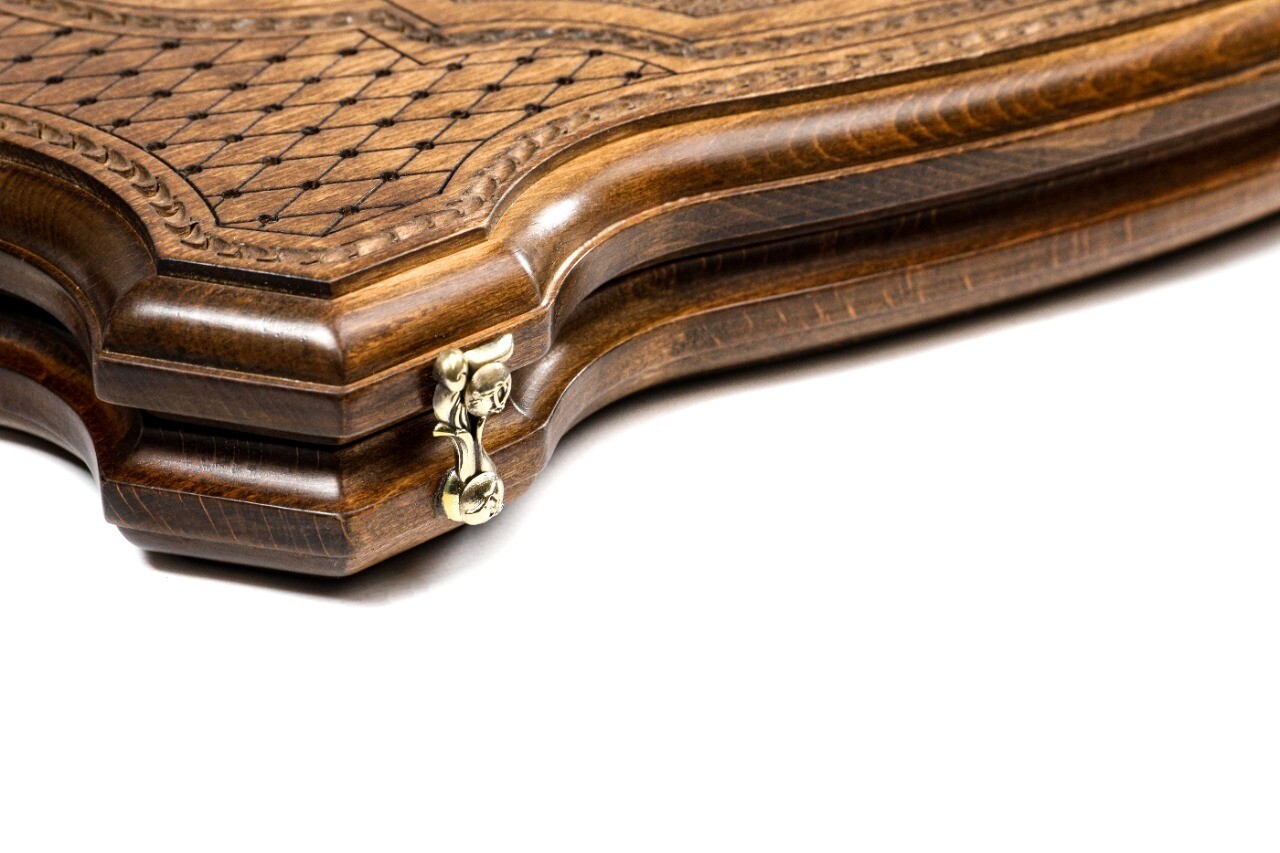 Backgammon Deer with copyrighted contour outline 24" x 12"