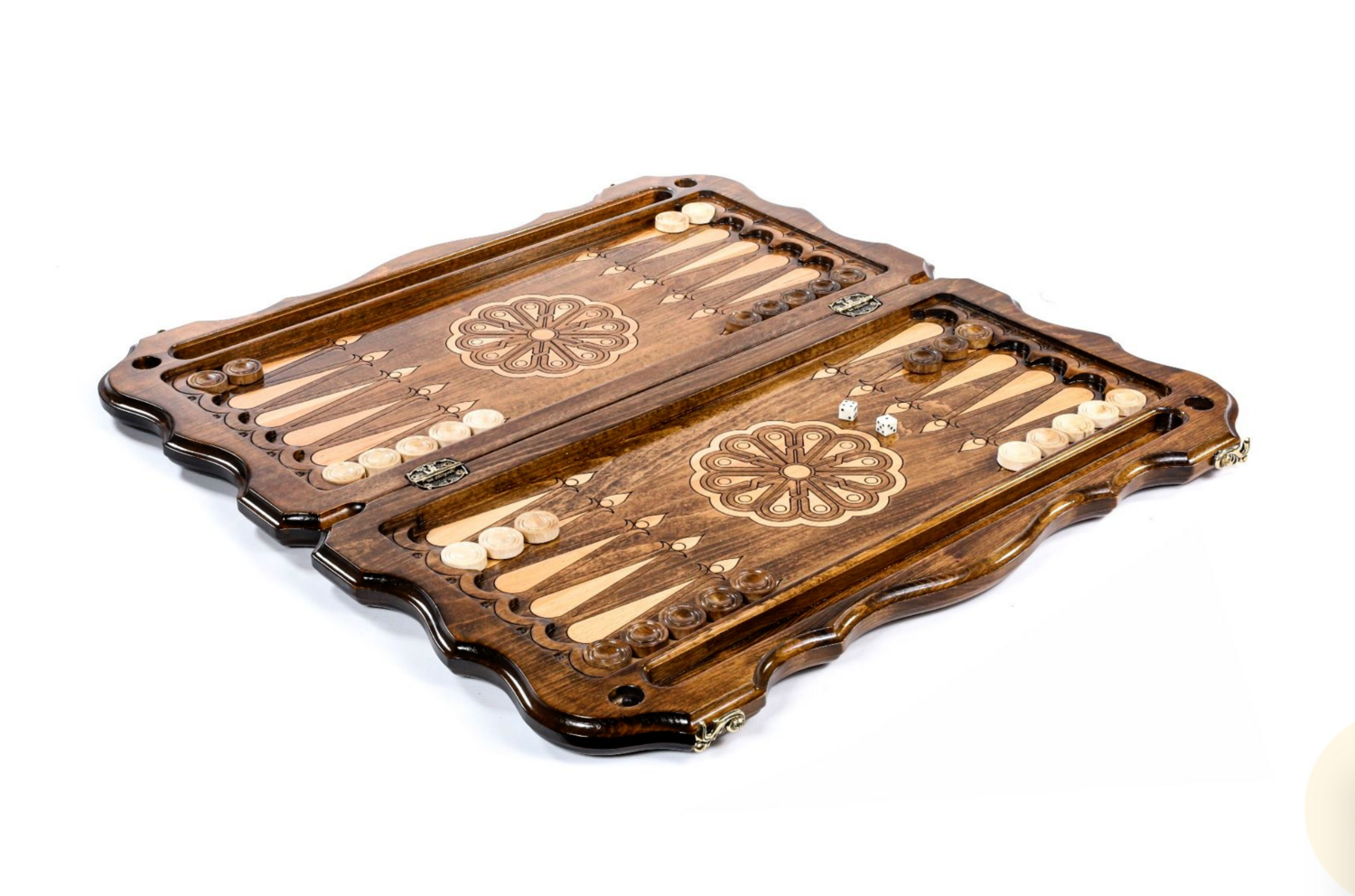 Backgammon Geghard with copyrighted contour outline 24 " 12"