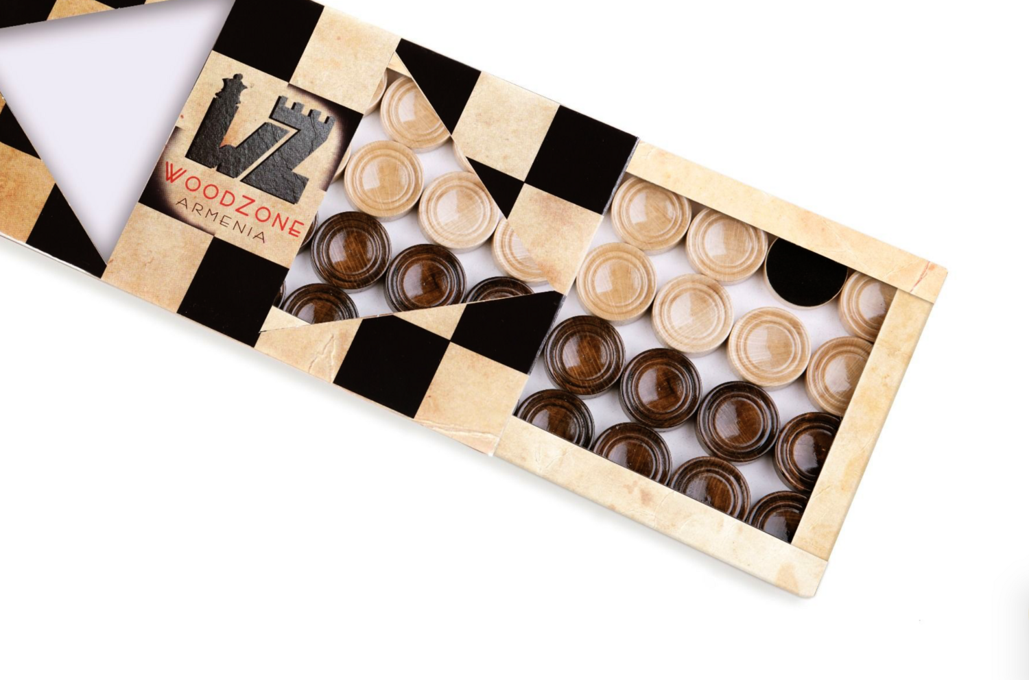 Backgammon Geghard with copyrighted contour outline 24 " 12"