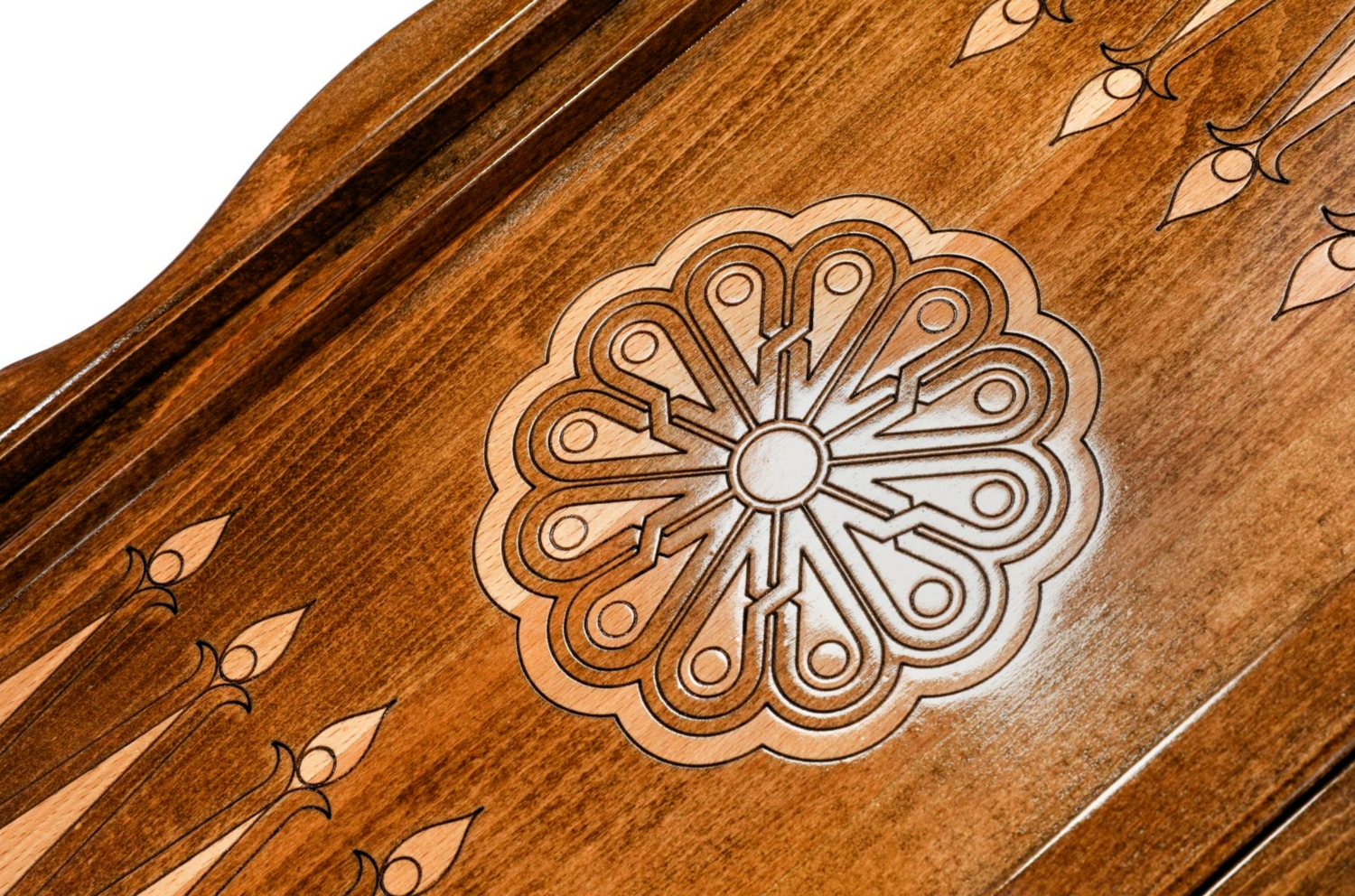 Backgammon Geghard with copyrighted contour outline 24 " 12"