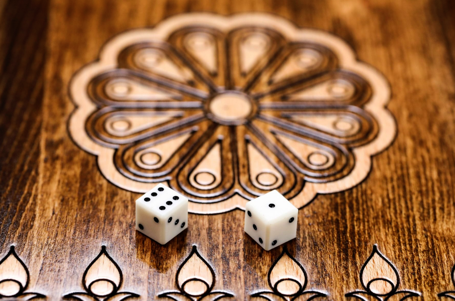 Backgammon Geghard with copyrighted contour outline 24 " 12"