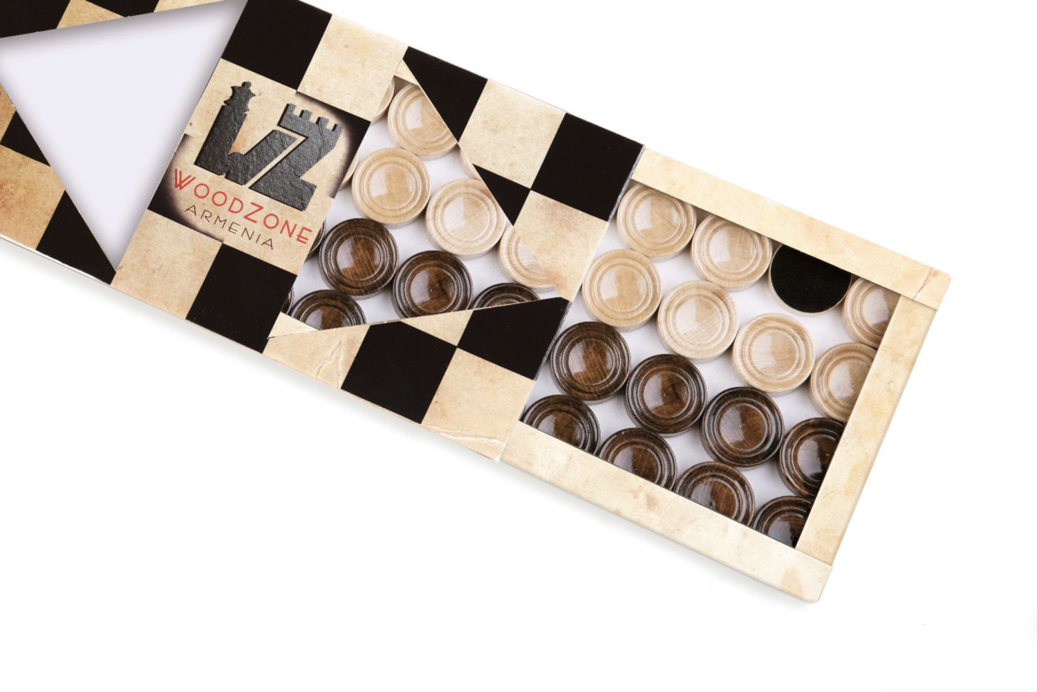 Eternity backgammon classic white 24" x12"