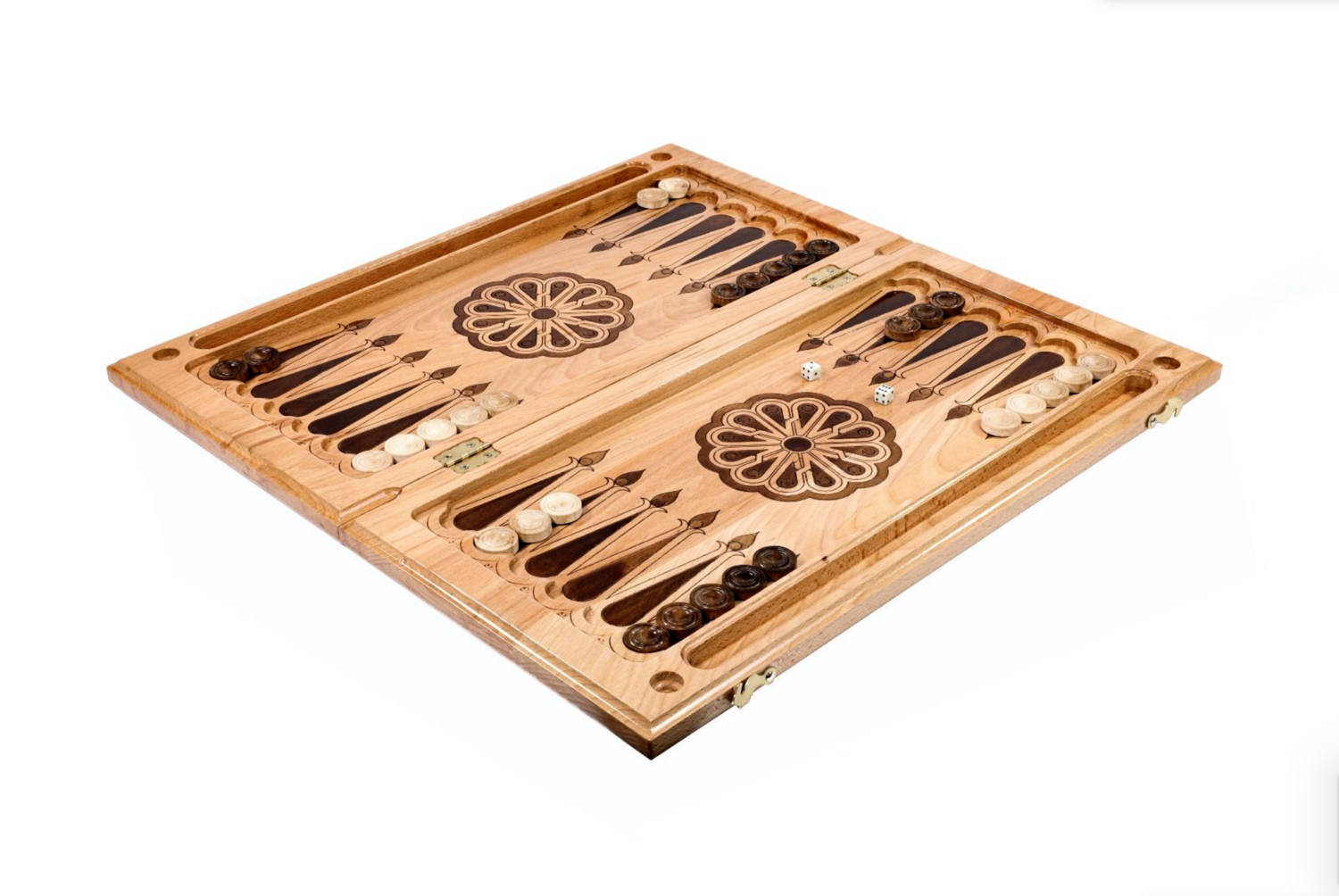 Eternity backgammon classic white 24" x12"