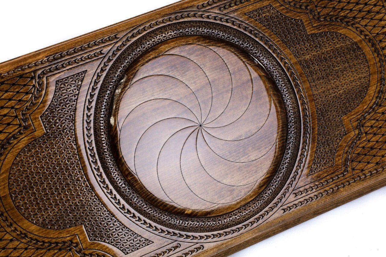 Hand Made Armenian Backgammon Eternity  24" x 12"
