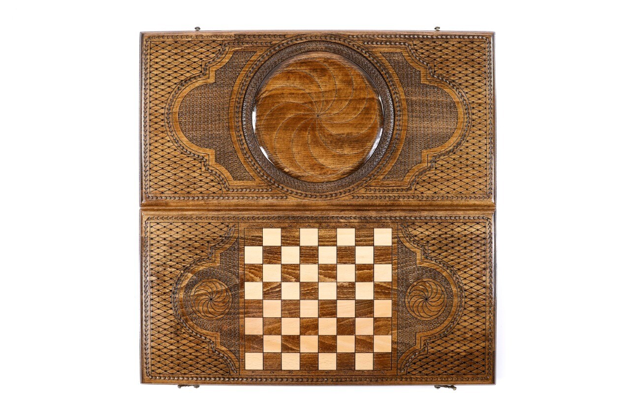 Hand Made Armenian Backgammon Eternity  24" x 12"