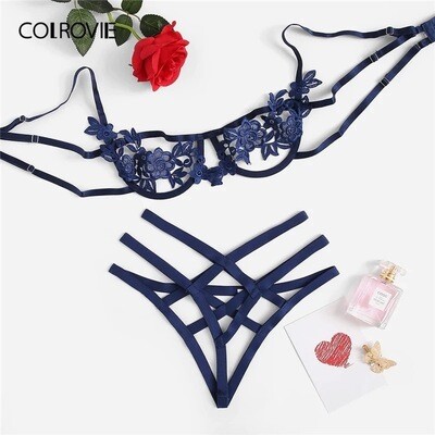 Floral Strap Lingerie