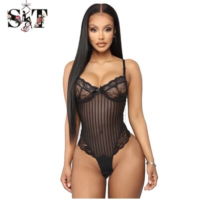 Sheer Mesh Bodysuit Lingerie