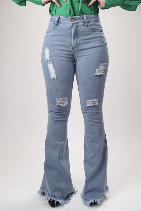 High Waist Flared Jeans