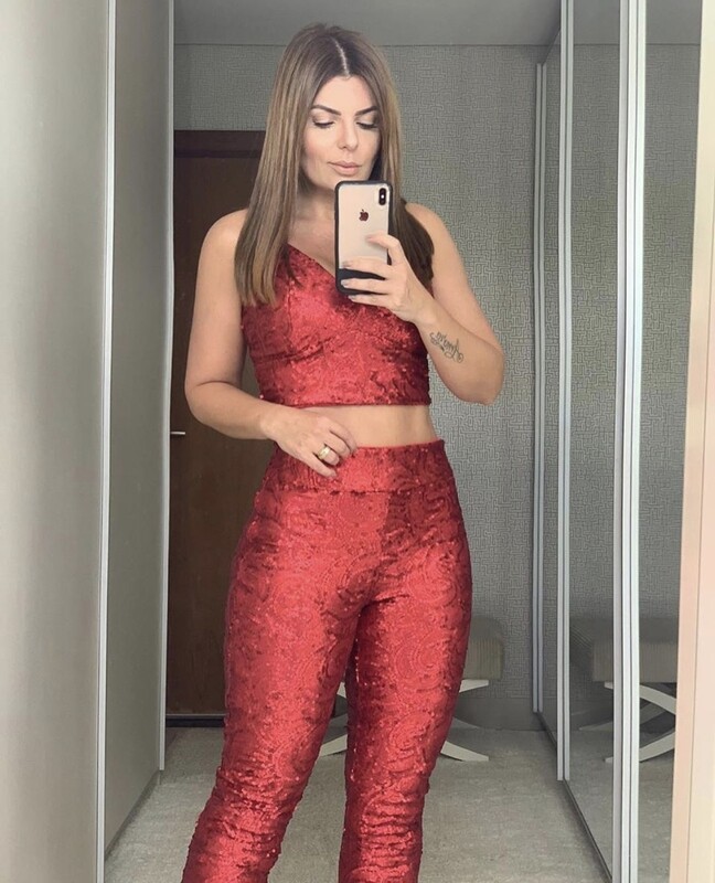 Cropped Set/Pants Detail V Crossed