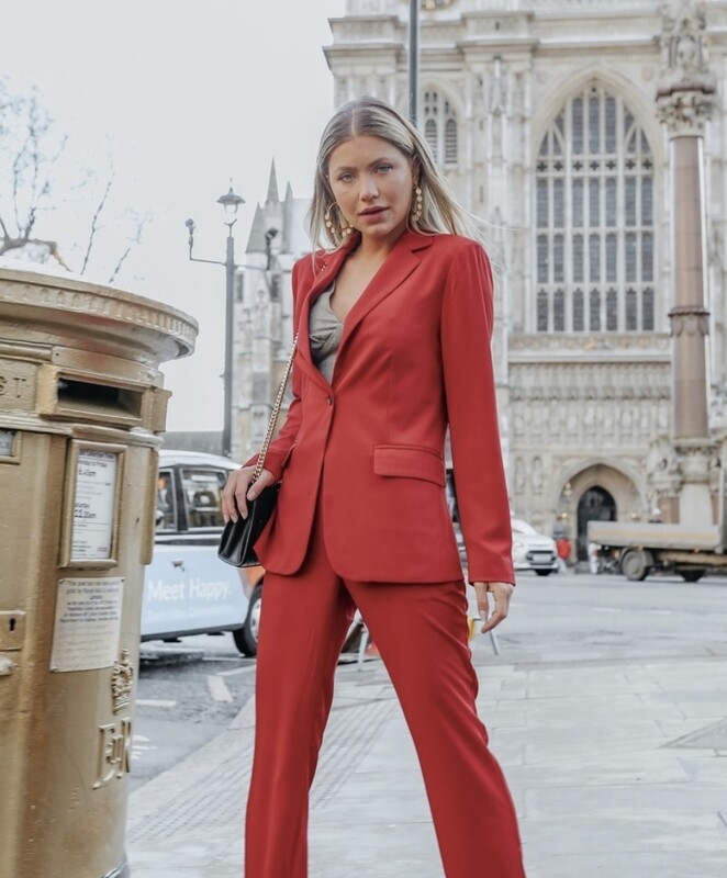 Tailored Blazer Fake Pockets
