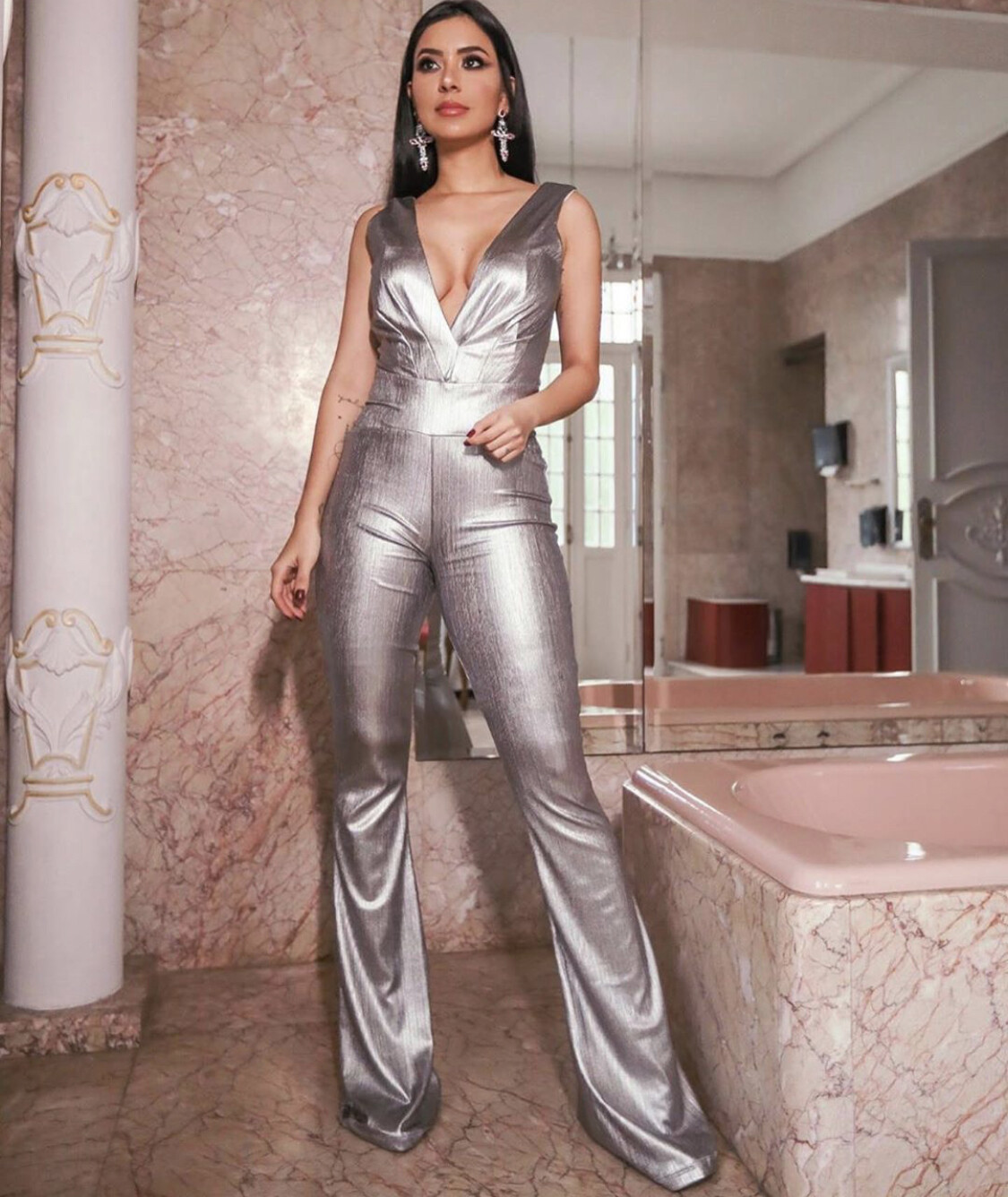 Jumpsuit V-Neck