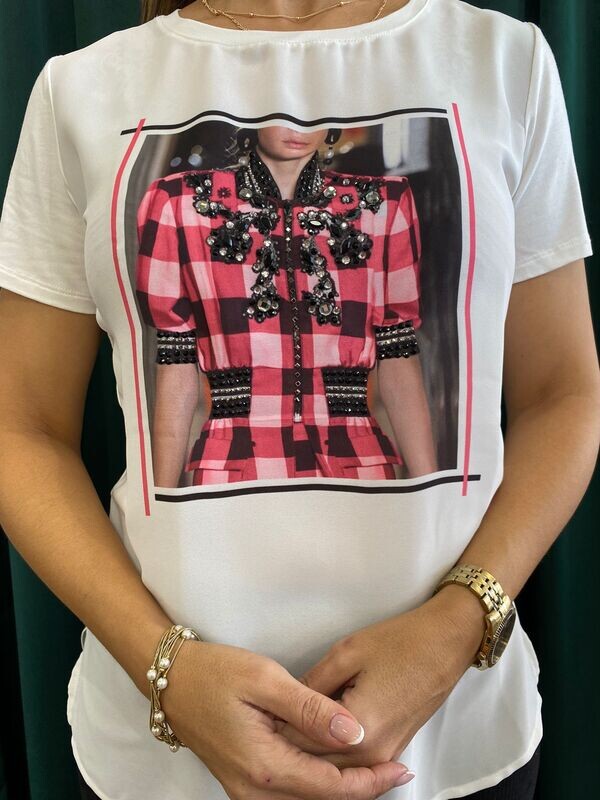 Print T-Shirt Woman Dressed