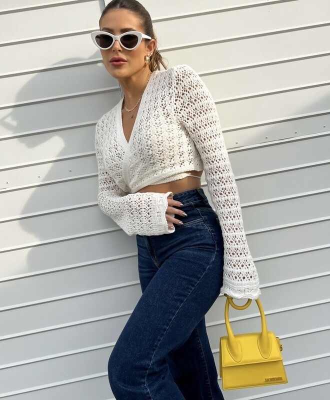 Cropped Long Sleeve Knitting