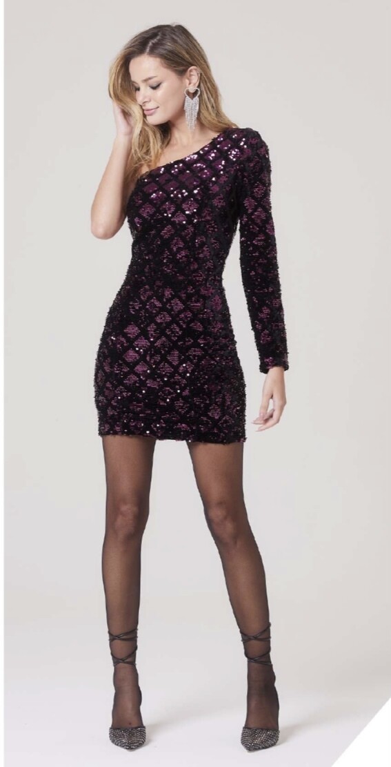 One Shoulder Mini Dress